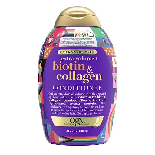 OGX Biotin and Collagen Conditioner Pride packaging